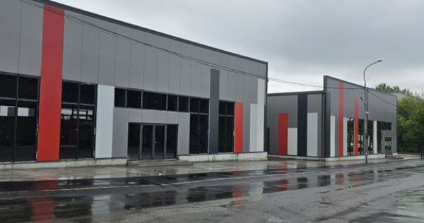 Hala ( 2 bucati ) 585 mp pretabil showrooms Popesti Leordeni