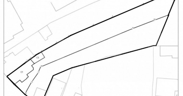 Teren 1900 mp, 25ml deschidere, zona Ultracentral