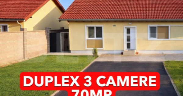Duplex 3 camere 70mp utili, 250mp teren, complet mobilat uti