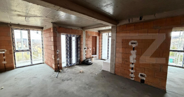 Apartament 3 camere, semifinisat, Zalau