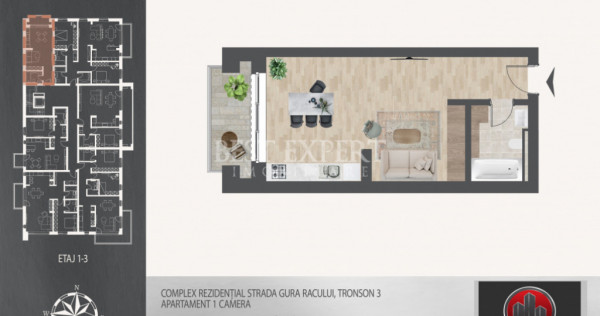 Garsoniera Ideal Investitie -7 minute metrou N.Teclu