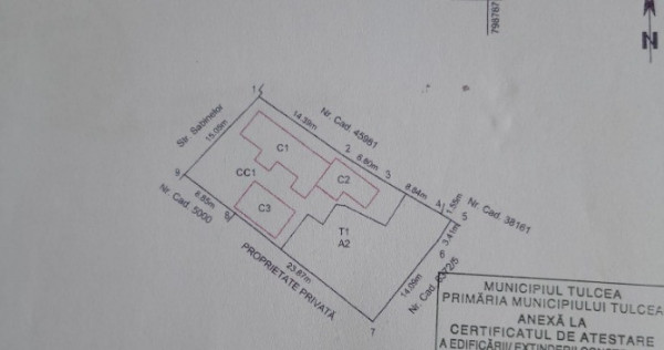 Vand teren cu casa Tulcea