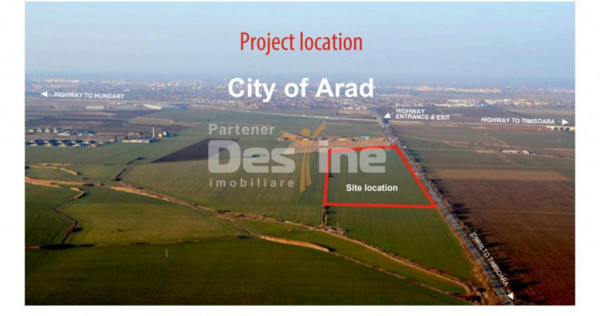 Teren intravilan I Arad I Deschidere 1.141 ml la DN69