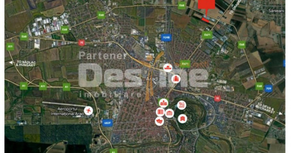 Teren comercial premium 29.000 mp I Arad I 1 km de centrul o
