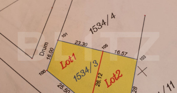 Vand teren Sanmartin, S=492 mp, langa padure