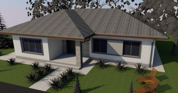 Casă modernă parter, zonă excelentă &ndash; 3 camere, teras?