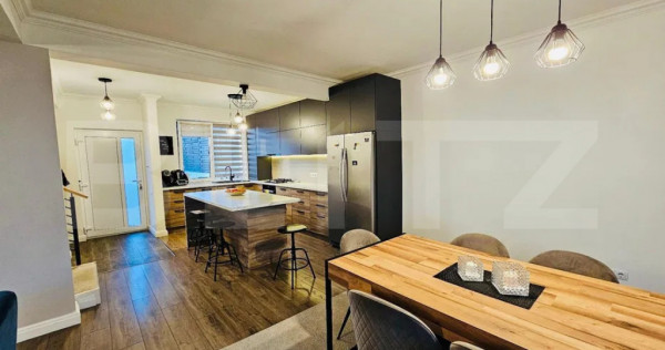 Casă deosebită 120 mp, 4 camere, grădină și 2 parcări