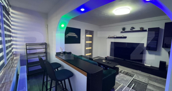 Apartament 2 camere, 57 mp, centrala si AC, zona Brazda lui