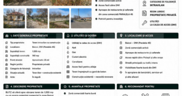 TEREN PLATFORMA BETONATA+CONSTRUCTIE