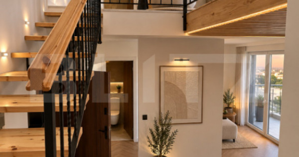 Penthouse cu terasă generoasă și finisaje premium