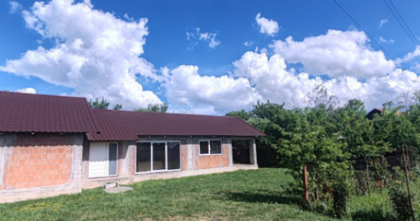 Casă 100 mp, 9 ari teren, drum privat, zonă Bușag