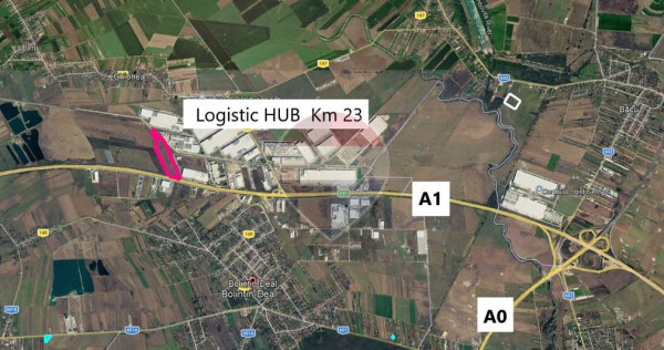 Teren 9.3 ha, Bolintin-Deal / Autostrada A1, km 23