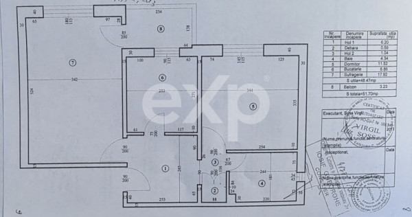 Apartament 2 camere 52 mp Rovine Craiova