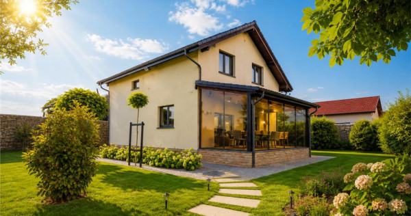 Vila cu atmosfera de resort:smart home, curte spectaculoasa,