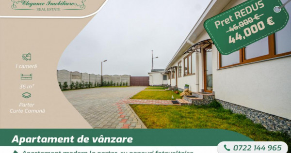Apartament modern la parter, cu panouri fotovoltaice, zona B