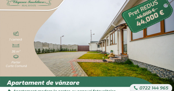 Apartament modern la parter, cu panouri fotovoltaice, zona B