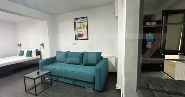 Studio premium open-space, 35 mp, terasa si parcare &ndash; zona