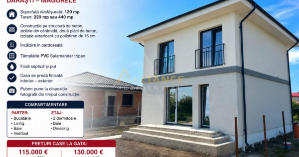 Casa Individuala Darasti Magurele 3 camere 2 bai teren 440 m