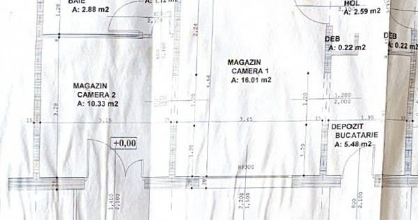 Spatiu comercial/birou, 38 mp, zona Micro III - Turda