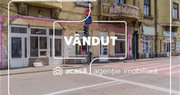 VANDUT! Spatiu comercial ,cu vitrina de in zona Boul Rosu.