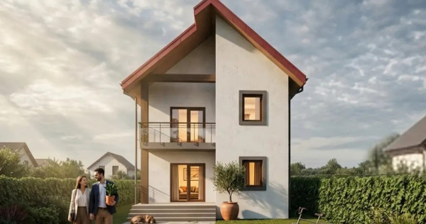 Casă la gri + Garaj - Teren 1.700 mp Fagaras, pe strada Oltului