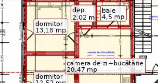 Apartament spațios cu 2 dormitoare și terasă generoasă,