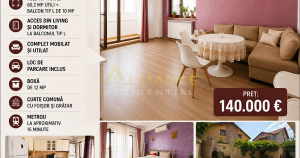 Sector 3 Apartament 2 camere Mobilat cu parcare si boxa