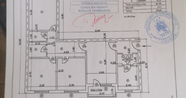 Apartament cu 4 camere spatios zona Cameliei