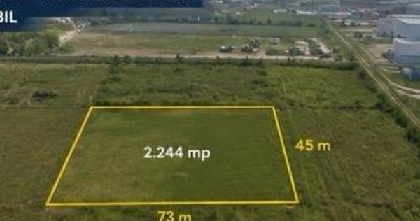 Teren 2.244 mp l&acirc;ngă Parcul Industrial Ploiești | Deschid