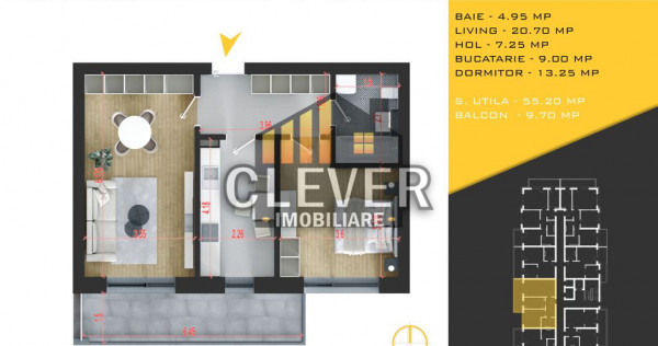 Apartament 2 camere, Metrou Teclu-Theodor Pallady-Sector 3
