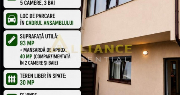 Vila insiruita P 1 M 5 camere 3 bai Primarie Popesti Leorden