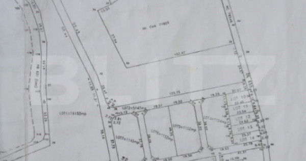 Teren suprafață 243 mp, pentru locuințe individuale, zona