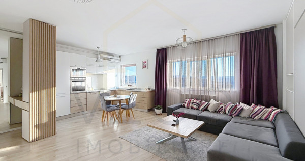 2 camere, 64 mp, parcare, panoramic superb, in Zorilor