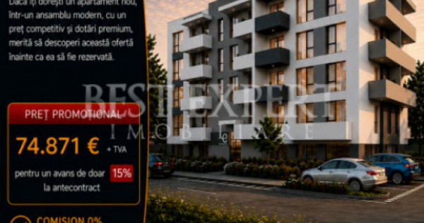 2 Camere Ideal Investitie -Bonus Parcare descoperita -Credit