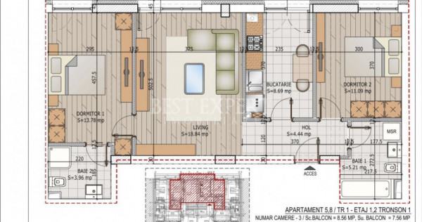 3 Camere | Ansamblu Nou | Comision 0% | Theodor Pallady