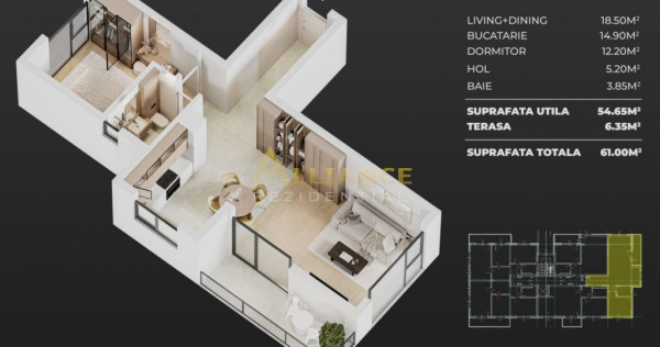 Ame Residence Exclusivitate Proiect nou ap 2 si 3 camere