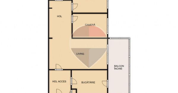 Apartament cu 3 camere de vanzare, Manastur, Aleea Gurghiu