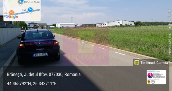 Branesti - Teren 3300 mp vizavi de blocurile Makita