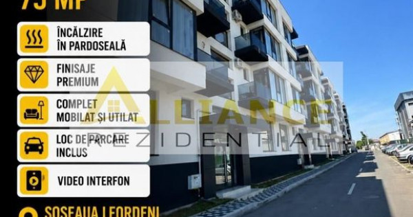 Apartament 2 camere tip Studio + 75 mp curte proprie