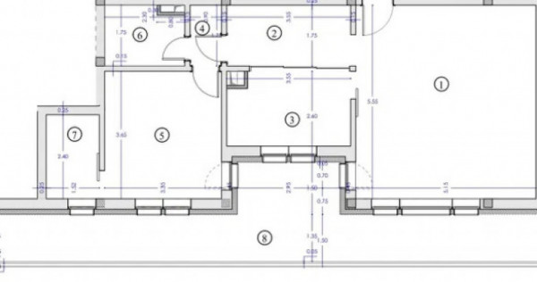 Apartament cu 2 camere, terasa si parcare in Floresti zona T