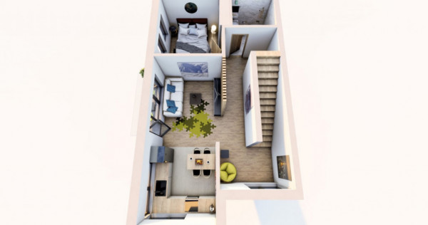 OFERTA !!! Apartament 4 Camere, Pe 2 Nivele, Semifinisat, 10