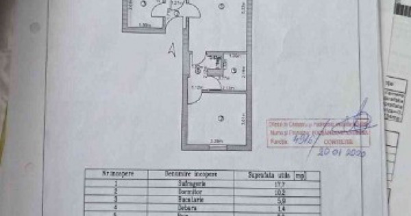 V&acirc;nd apartament 2 camere semidecomandat in centru