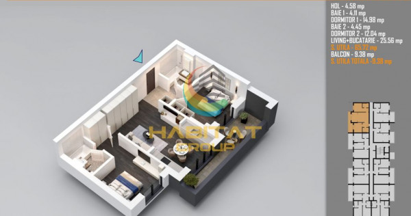 Apartament 3 camere - metrou Nicolae Teclu