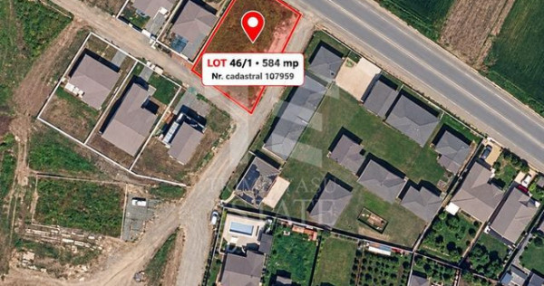 Teren intravilan 584 mp | Siminoc | Zona rezidentiala
