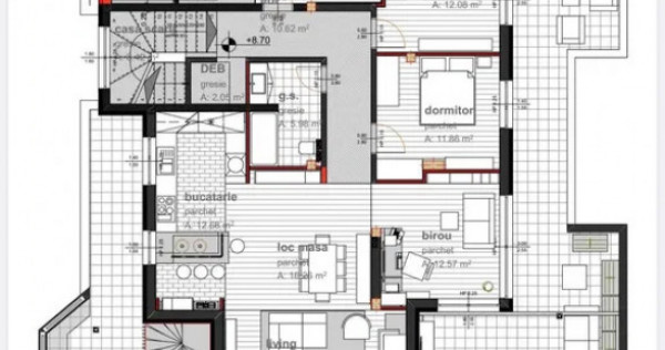 Penthouse 5 camere | 138 mp + terasă 120 mp | Panoramă Clu