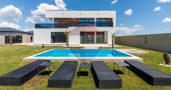 Vila premium cu piscina Balotesti | Teren 800 mp