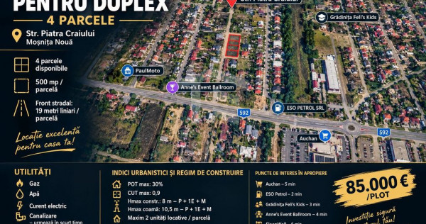 TEREN INTRAVILAN PT. DUPLEX &ndash; MOȘNIȚA NOUA
