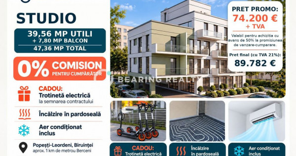 0% comision | Studio | Bloc boutique | 1km Metrou Berceni