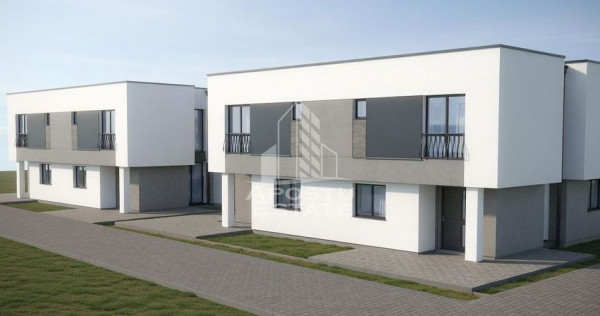 Duplex cu 4 camere de vanzare,250mp teren, in Giarmata Vii