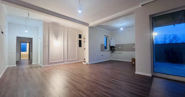 Duplex 3 camere, parter, 85 mp utili, 340 mp teren - Mosnita